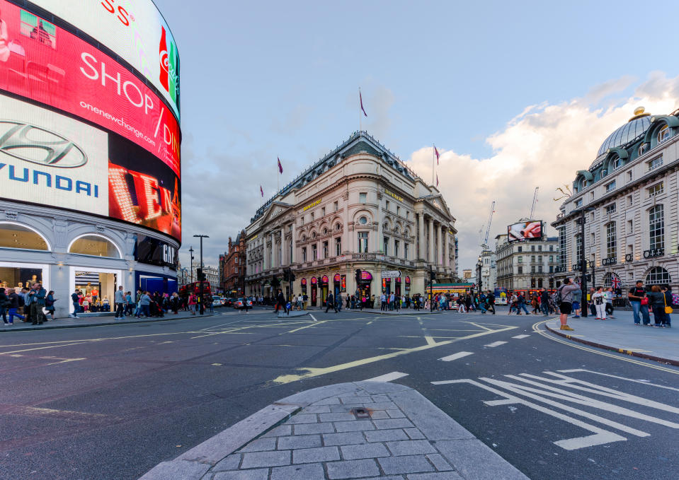 The report noted that central London has suffered a significant reduction in footfall due to the COVID-19 pandemic. Photo: Getty Images