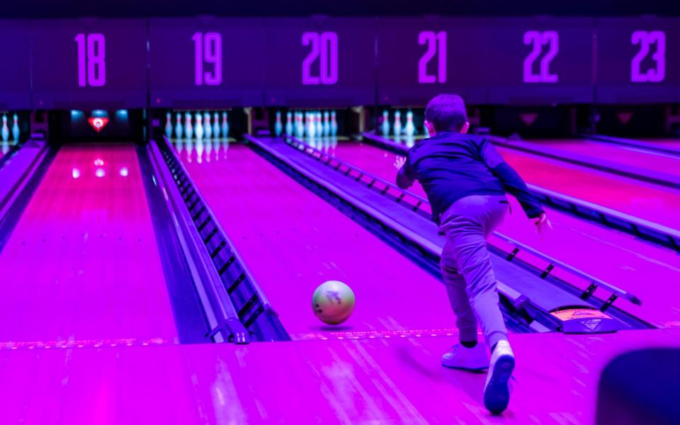 A child bowling - Liz Hall  