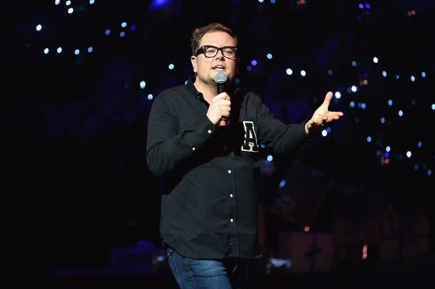Alan Carr on stage (Photo: Jeff Spicer via Getty Images)