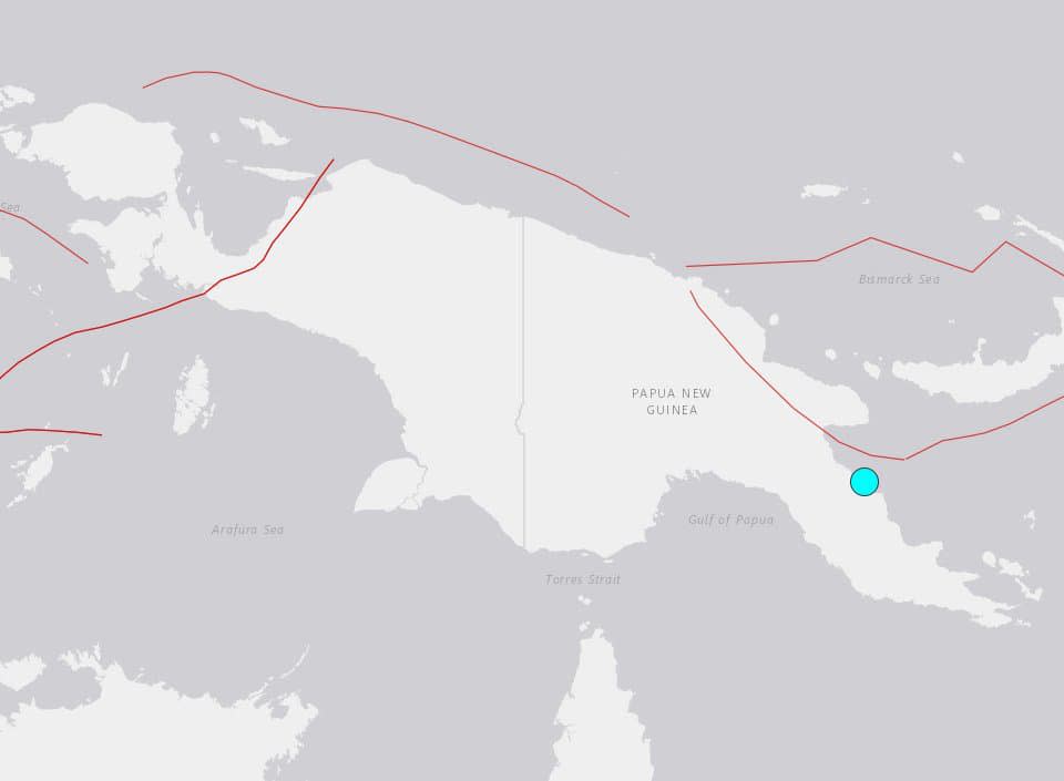 Un séisme s'est produit dans l'est de la Papouasie-Nouvelle-Guinée. - USGS