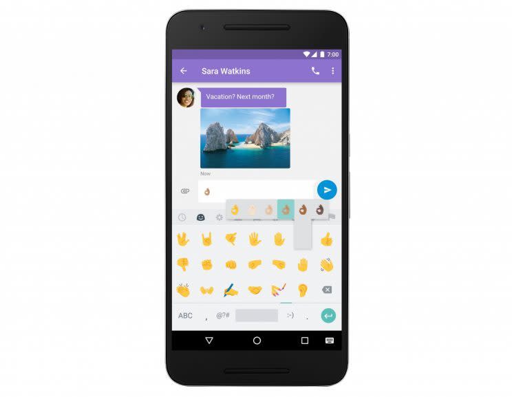 Android Nougat's new emojis