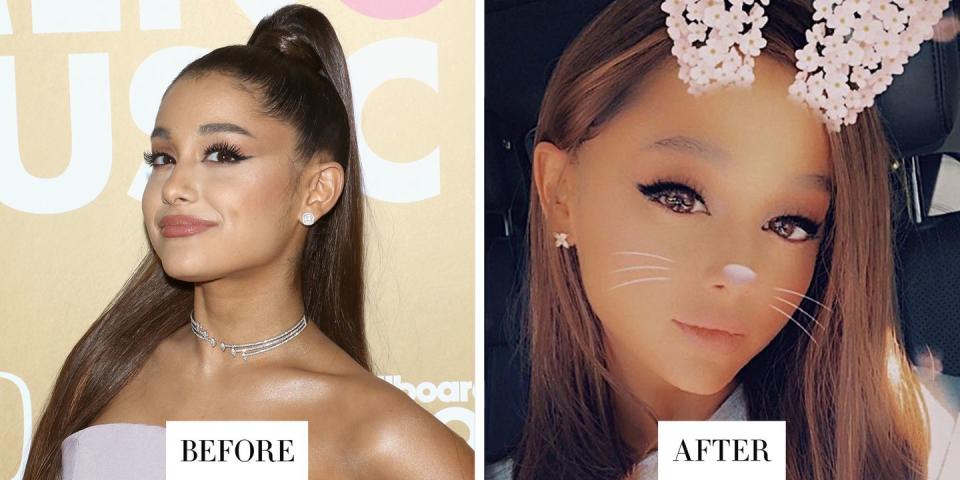 <p><strong>When: </strong>November 15, 2018</p><p><strong>What: </strong>A Fresh Chop</p><p><strong>Why we love it:</strong> Ariana became the breakup queen after releasing “thank u, next” and nothing says moving on from an ex like a new look. The singer ditched her signature pulled back pony tail in an Instagram post where she opted for an extension-less 'do and a floral bunny filter. </p>