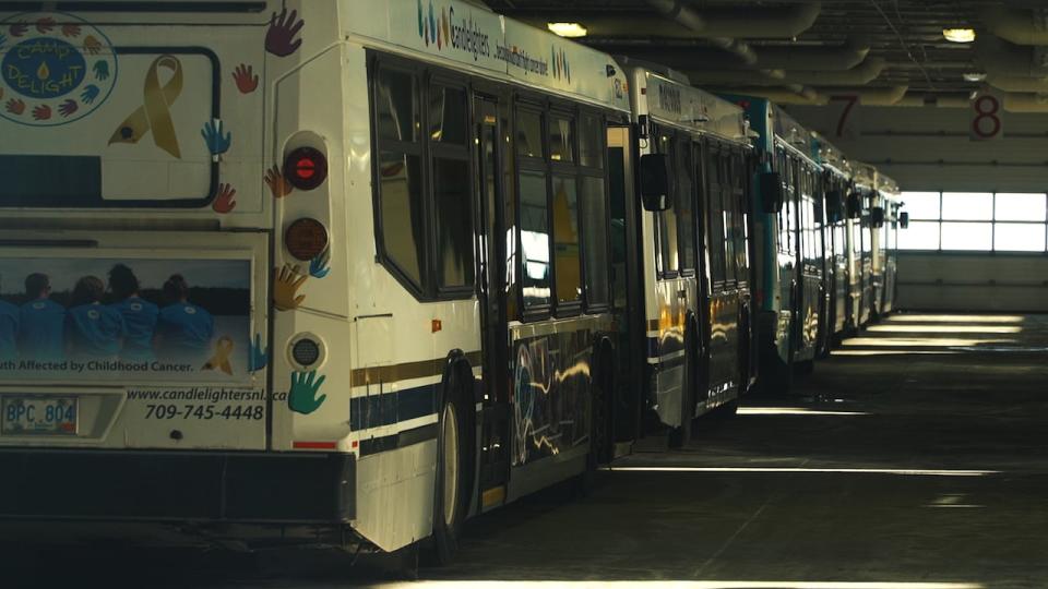 More than 50 buses have been sitting idle at the Metrobus depot in St. John's since a state of emergency was declared on Jan. 17.