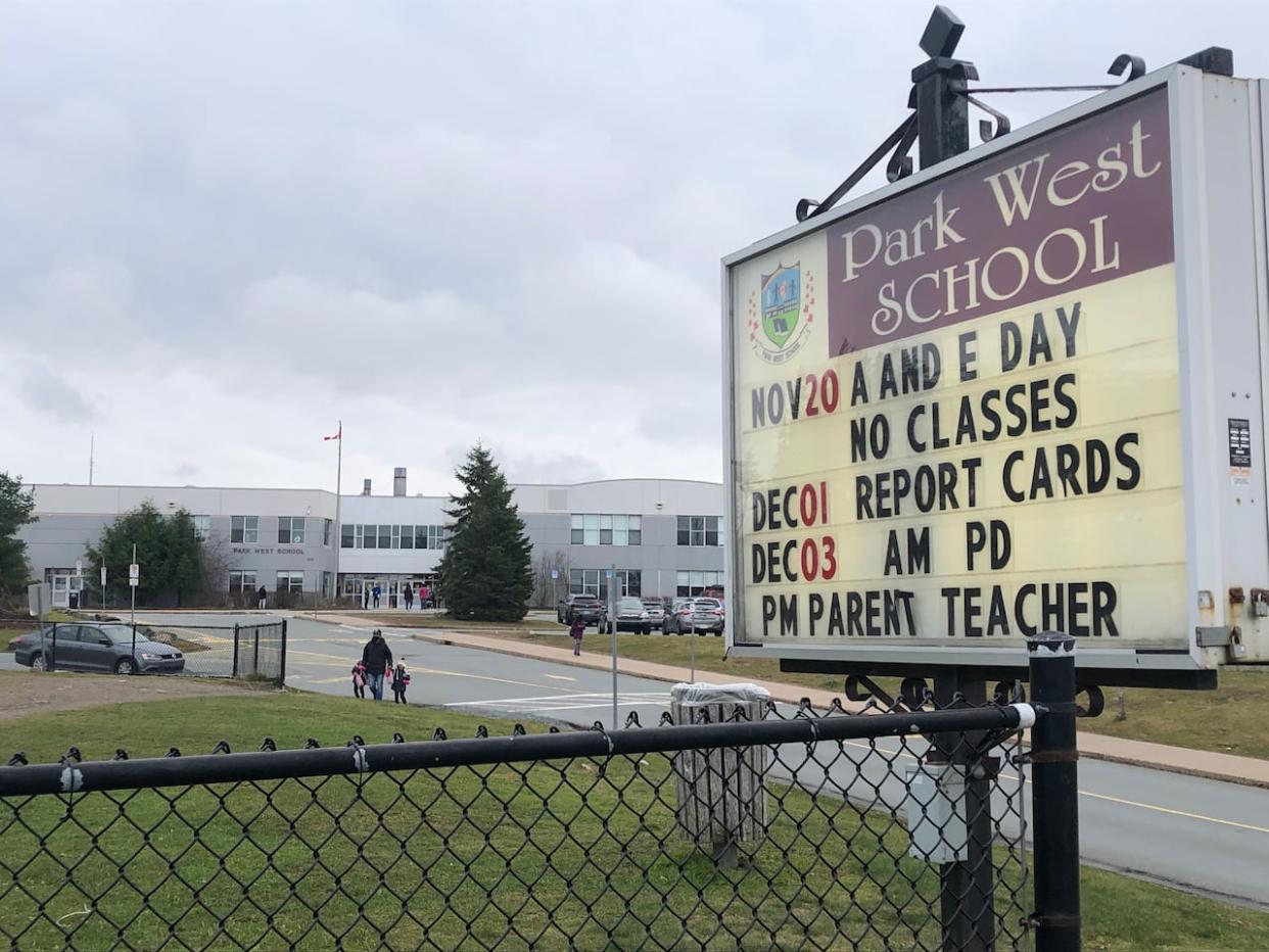 Park West School was one of three schools that were dismissed early on Tuesday due to a threat. (Mark Crosby/CBC - image credit)