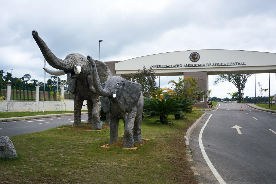 Esta es la entrada a la universidad de Afro-Americana De Africa Central de Oyala (Foto: David Degner/Getty Images).