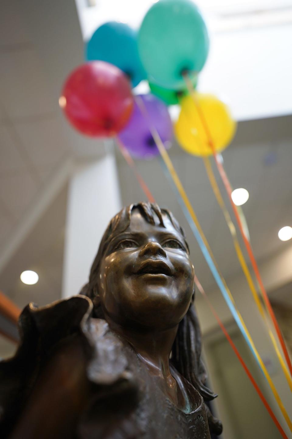 Sculpture at Suffern Library.