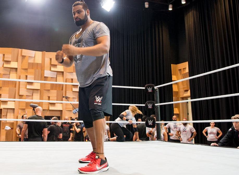 ‘Million Dollar Arm’ pitcher Rinku Singh is headed to WWE. (WWE)