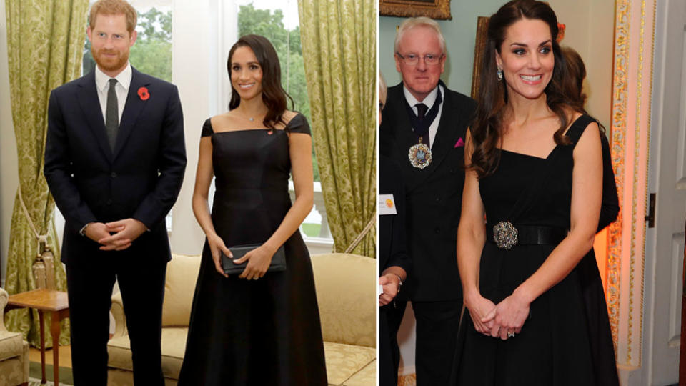 Meghan Markle recently mirrored Kate Middleton’s style in New Zealand. Source: Getty