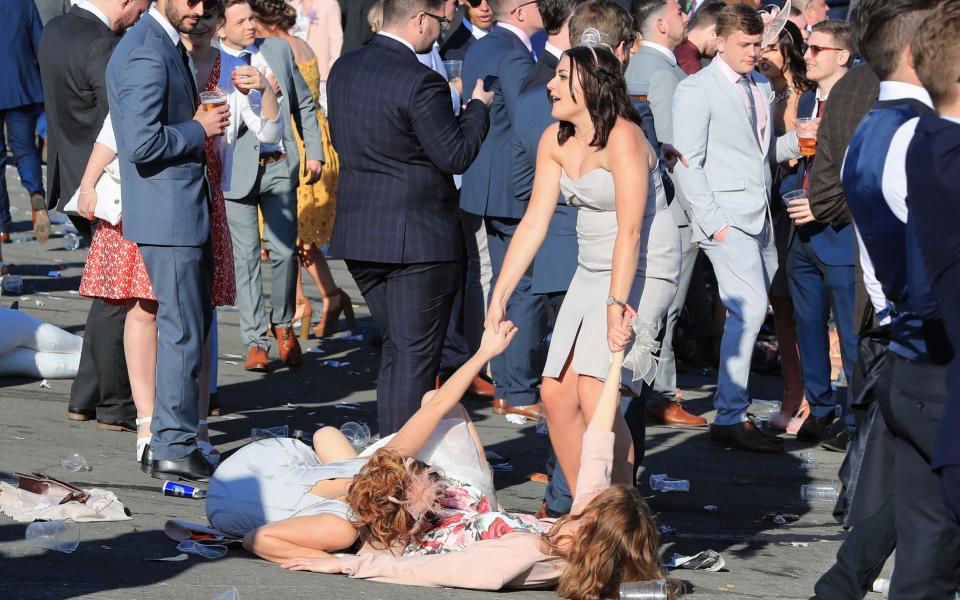 Racegoers on Friday - Credit: PA