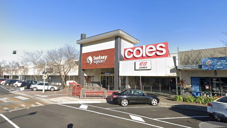 The Sunbury Square shopping centre is pictured in a Google Maps image.