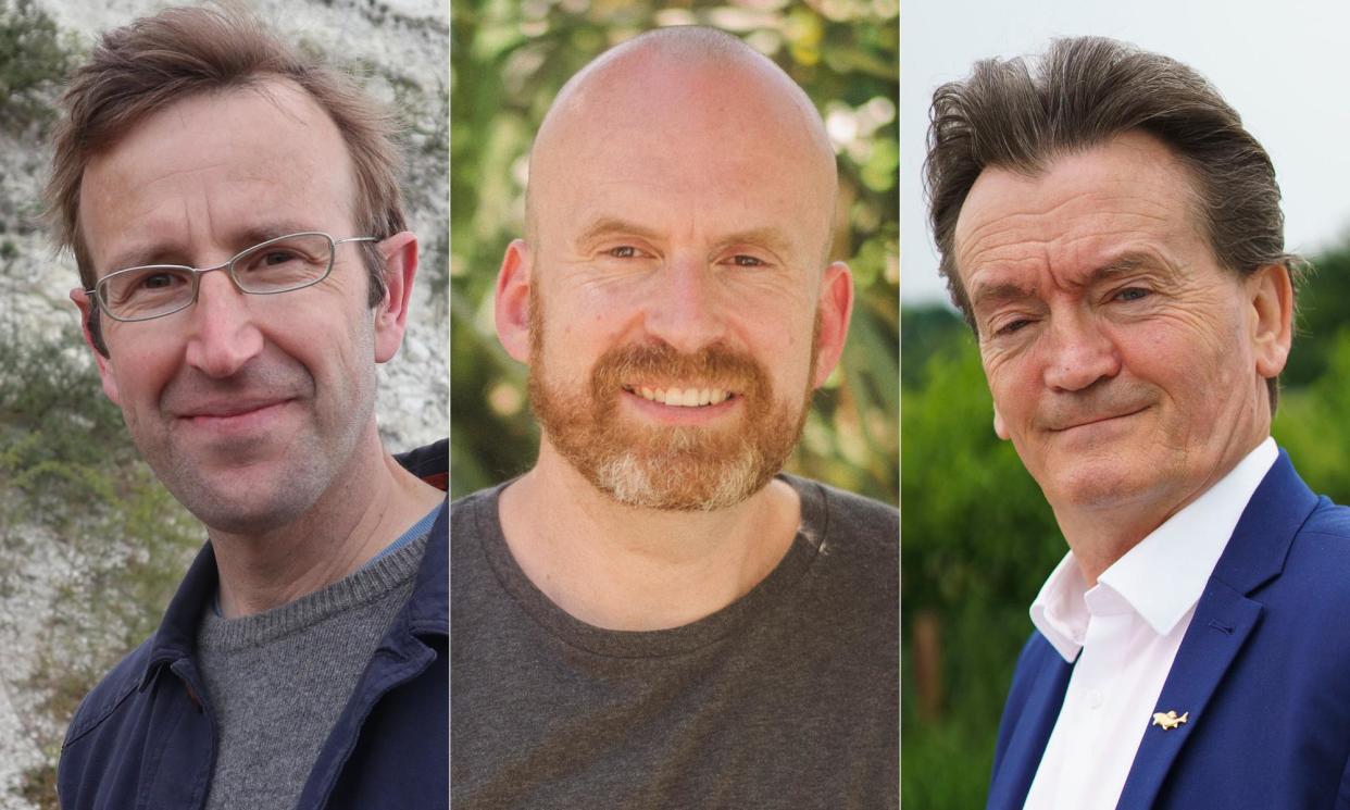 <span>Left to right: Robert Macfarlane, Matt Haig and Feargal Sharkey, who have spoken out about the ACE warning.</span><span>Composite: Foxtrot Films/The Guardian/Getty</span>