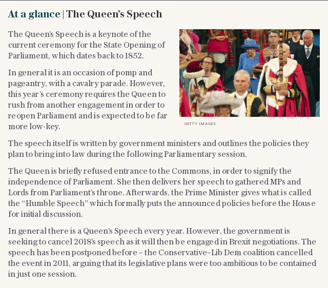 At a glance | The Queen’s Speech