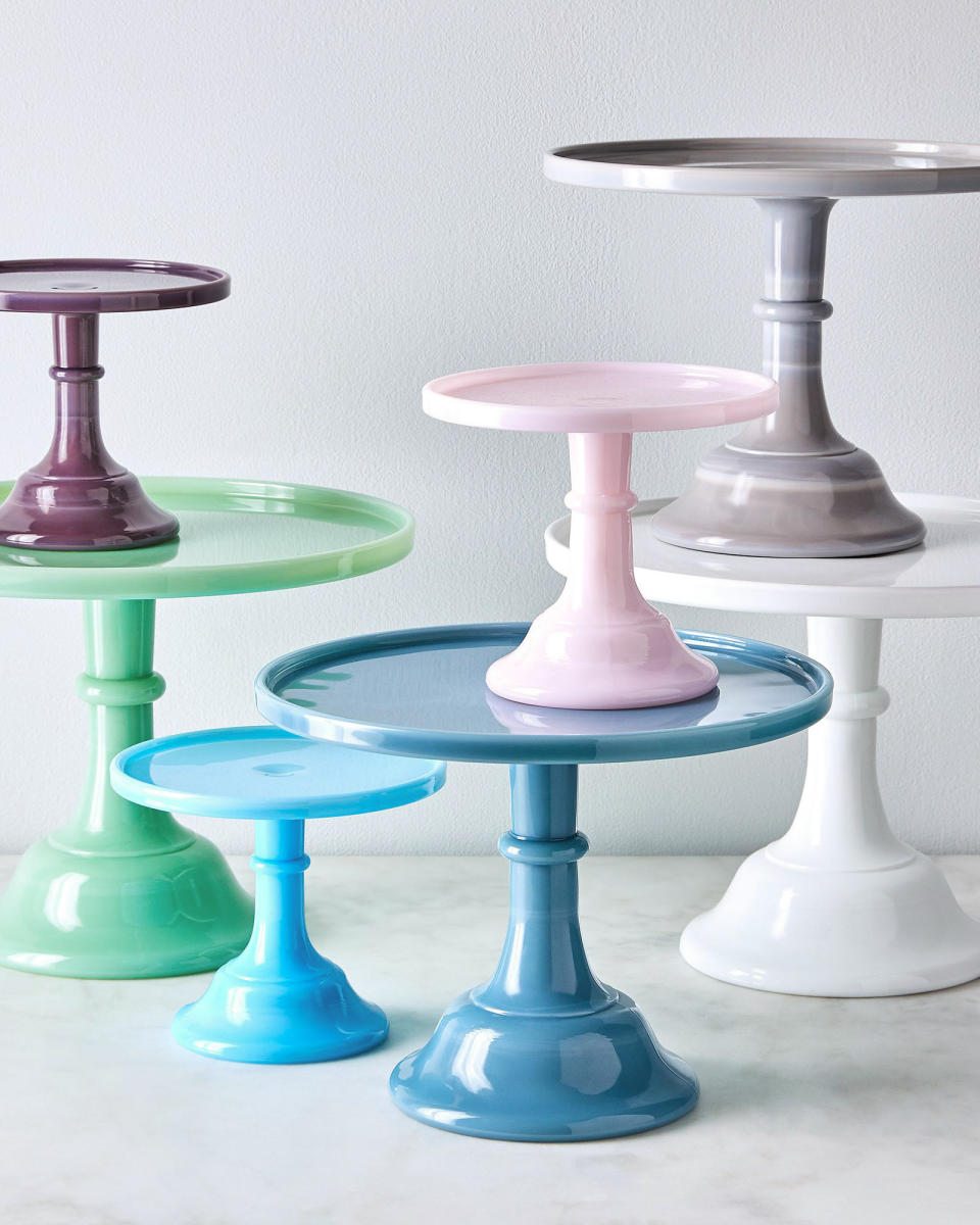 Colorful Glass Cake Stand