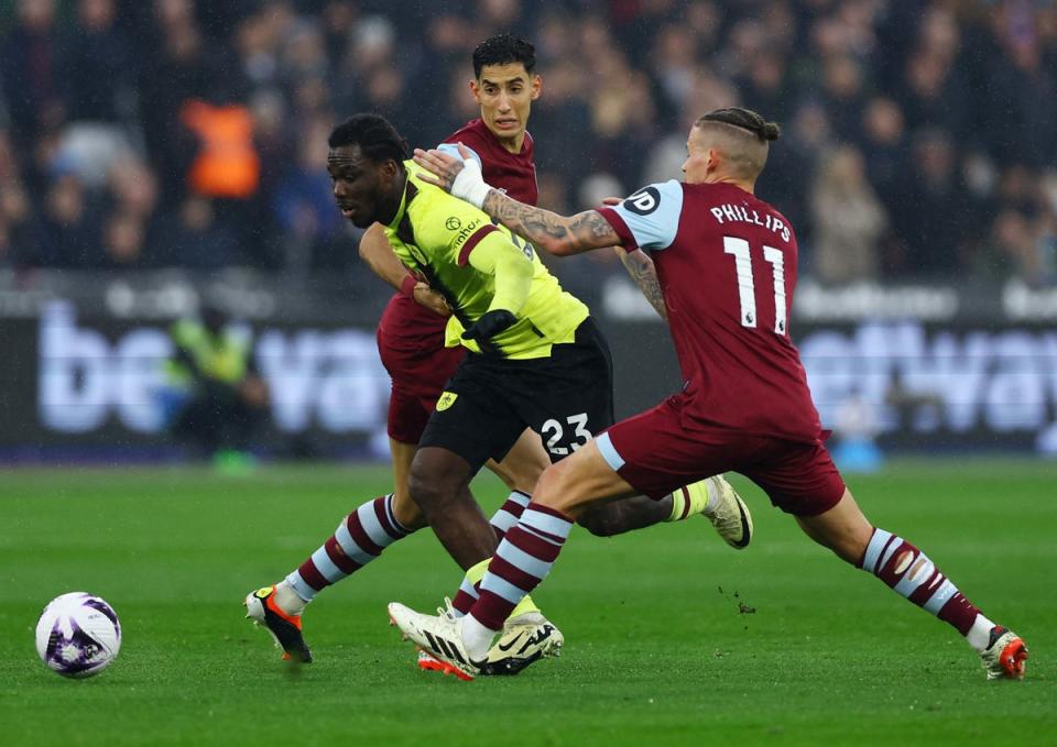 Phillips was brought off at half-time (Action Images via Reuters)