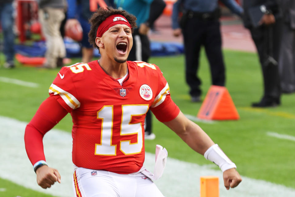 Patrick Mahomes remains a draw even in a ratings-challenged season. (Photo by Jamie Squire/Getty Images)