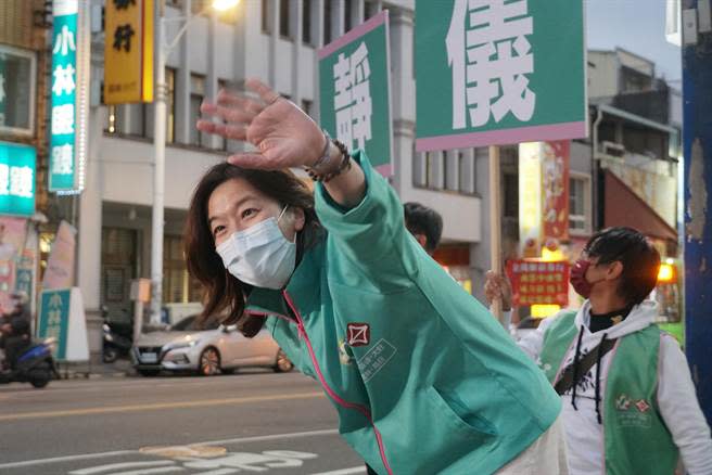 台中第二選區立委補選，圖為民進黨候選人林靜儀。（資料照／黃國峰攝）