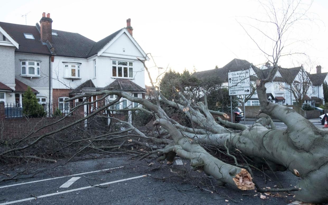 High winds caused destruction across the UK on Thursday - JEFF MOORE