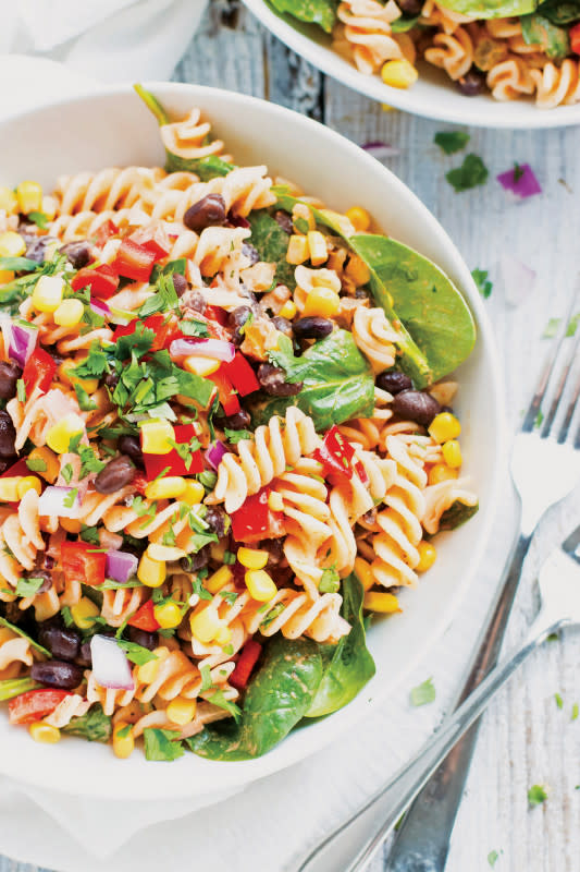 <p>London Brazil</p><p>As delicious as it is colorful, this Tex-Mex favorite is always a hit.</p><p><strong>Get the recipe: <a href="https://parade.com/842685/communitytable/salsa-ranch-pasta-salad/" rel="nofollow noopener" target="_blank" data-ylk="slk:Salsa Ranch Pasta Salad;elm:context_link;itc:0;sec:content-canvas" class="link ">Salsa Ranch Pasta Salad</a></strong></p>