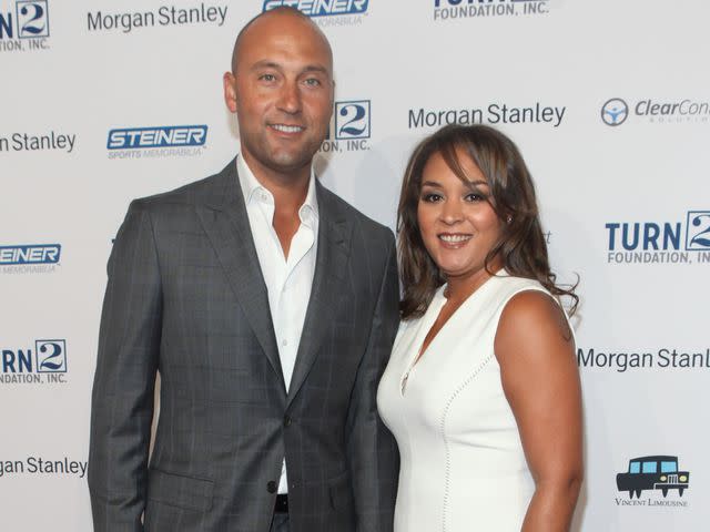 <p>Steve Zak Photography/Getty</p> Derek Jeter and Sharlee Jeter attend 19th Annual Turn 2 Foundation Dinner in 2015