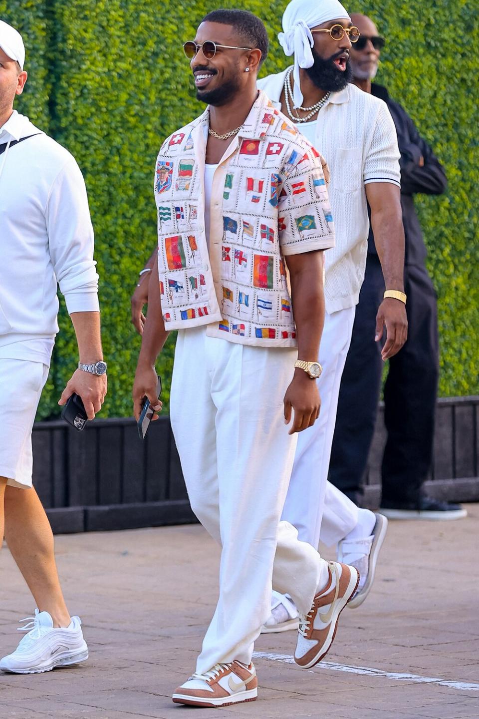 Michael B. Jordan is seen on July 04, 2022 in Los Angeles, California.