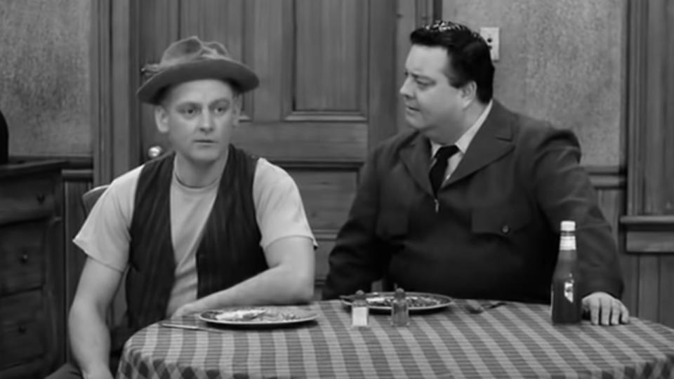 Art Carney and Jackie Gleason on The Honeymooners