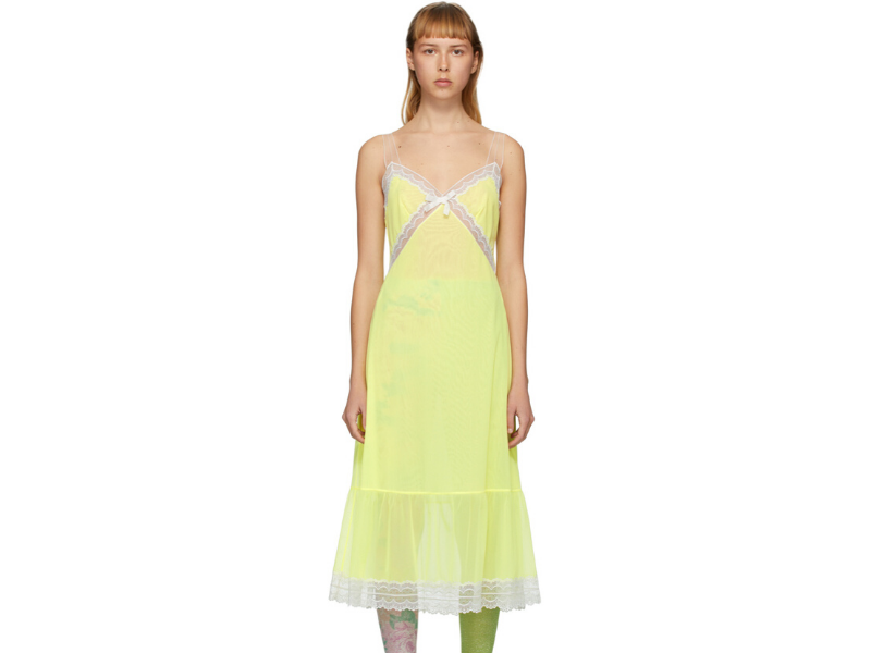 Marc Jacobs Yellow 'The Maxi Slip' Dress  