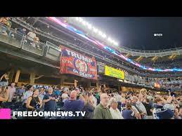 "Trump or Death" banner at a New York Yankees game.