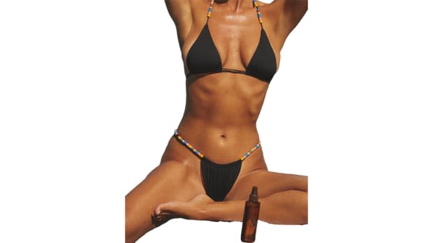 Galaxy Bikini Bottom with Metal Rings – Monica Hansen Beachwear