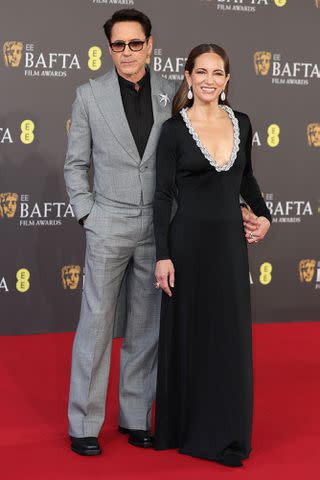 <p>Kate Green/BAFTA/Getty</p> Robert Downey Jr. and Susan Downey at the 2024 BAFTA Awards