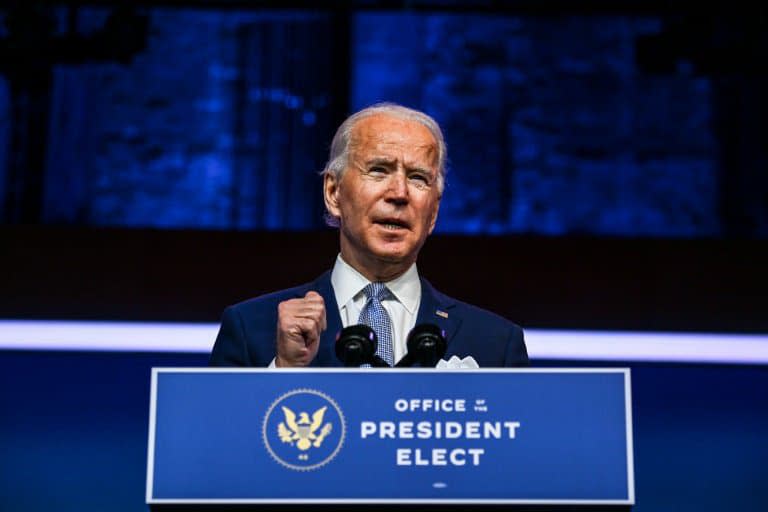 Joe Biden, le 24 novembre 2020 à Wilmington, dans le Delaware - CHANDAN KHANNA © 2019 AFP