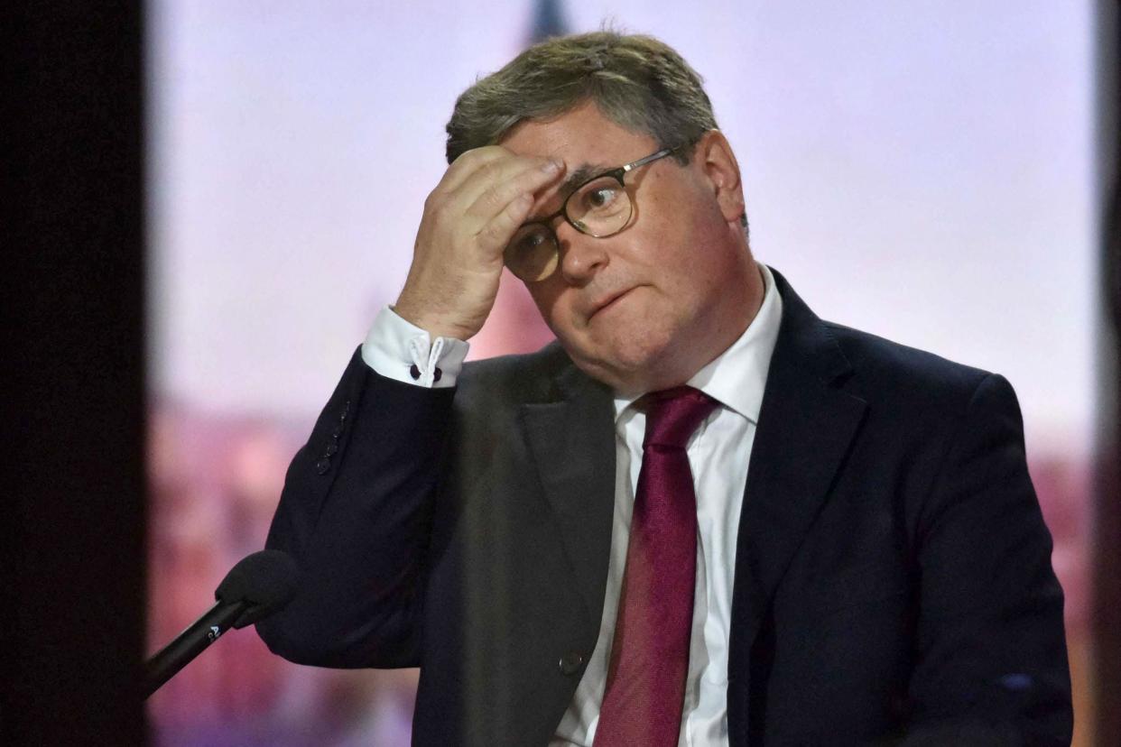 Robert Buckland talking to Nick Robinson on the Andrew Marr show on BBC One (BBC/AFP via Getty Images)