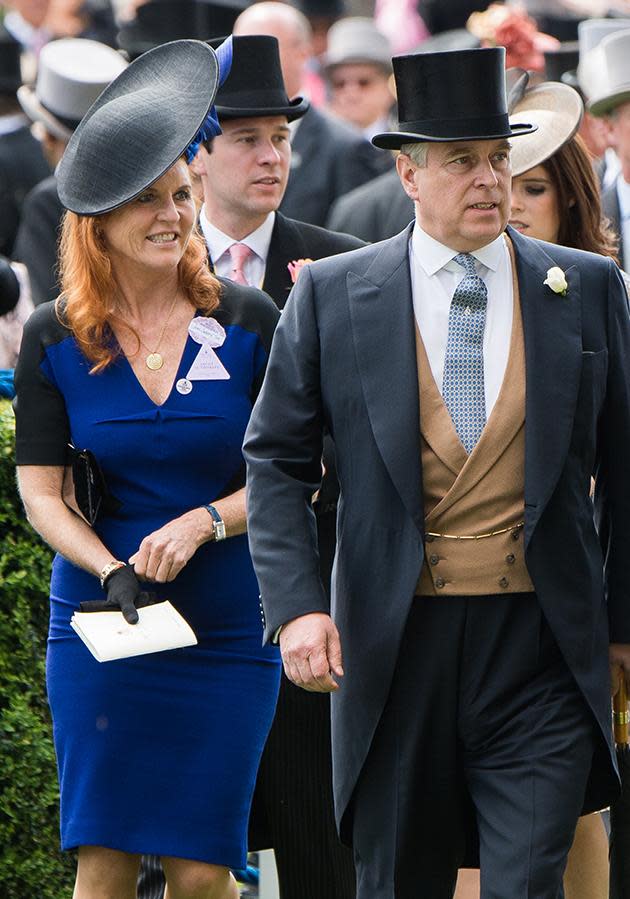 Prinz Andrew und Sarah Ferguson ließen sich vor über 10 Jahren scheiden. Hier sind sie 2015 in Ascot. Bild: Getty