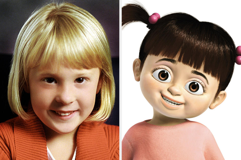 Mary Gibbs and Boo, the character she voiced