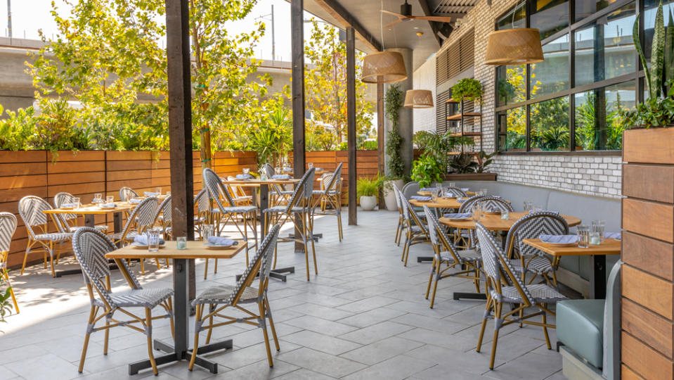 One section of Etta LA’s ample patio. - Credit: Photo: courtesy Jakob N. Layman