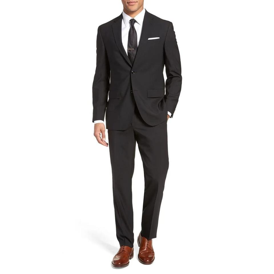 Ted Baker Jay Trim Fit Solid Wool Suit