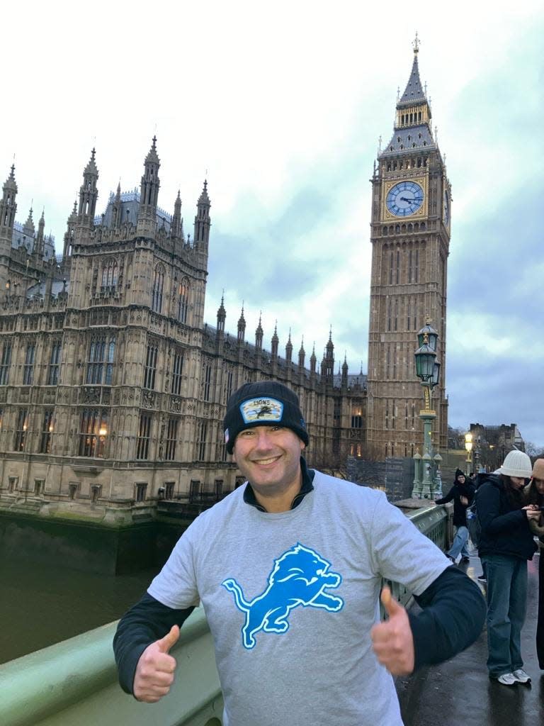 Alan Bolchover sports a Lions shirt and stocking cap in London, where he lives with a tolerant wife and three children. He’ll be tuned in when the Lions face the San Francisco 49ers Sunday – even though the game won’t start until 11:30 p.m., and Monday is a work day.