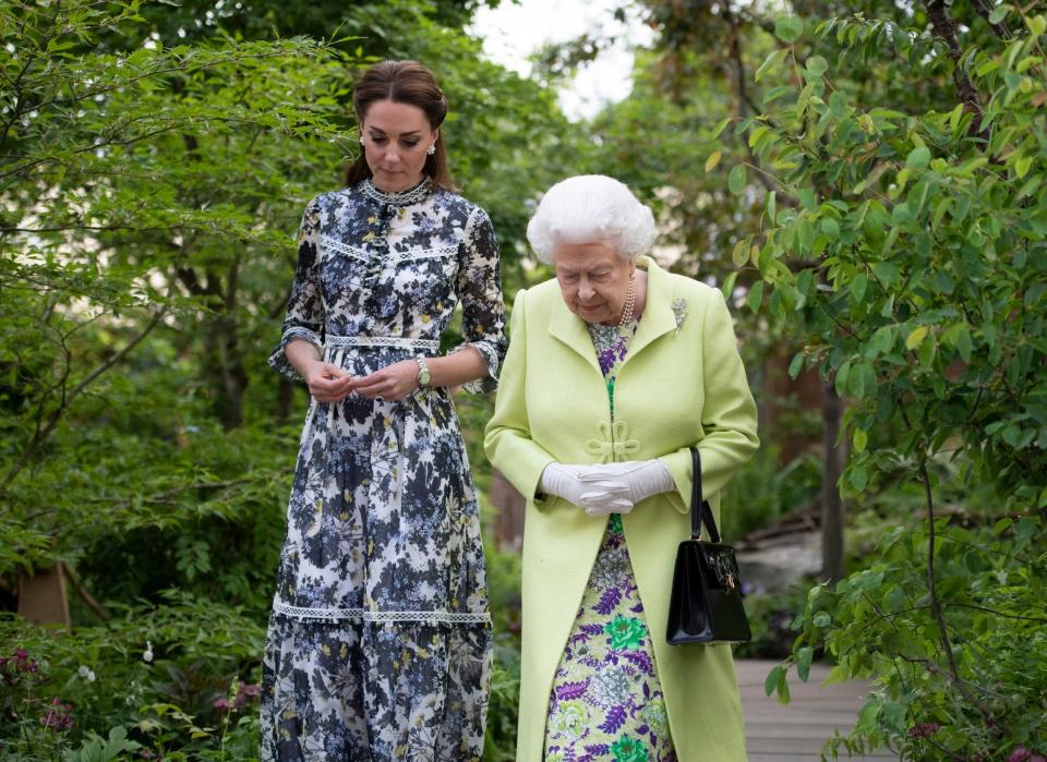 Duchess of Cambridge stuns at Chelsea Flower Show evening reception with Prince William