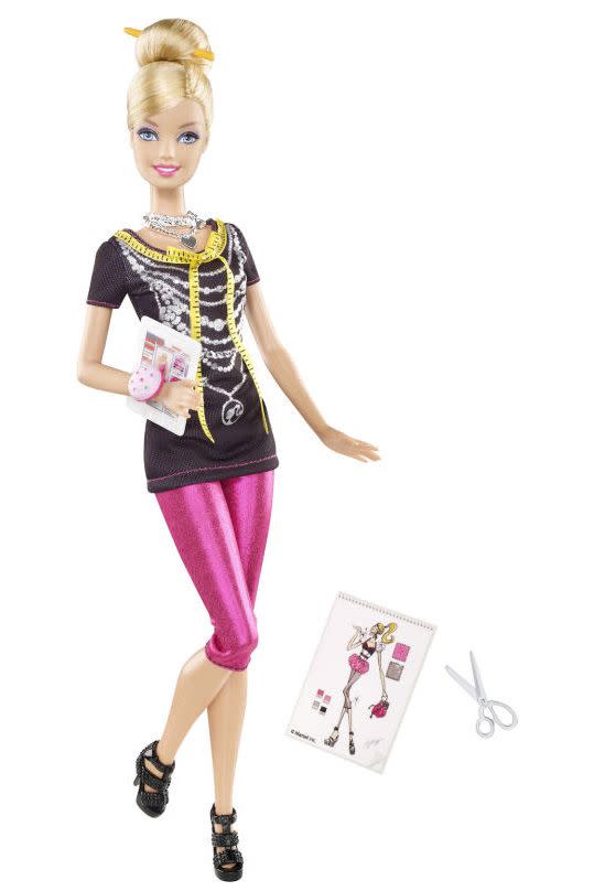 <p>Proving her eye for design isn't limited to homes and buildings, I Can Be a Fashion Designer Barbie starts her own line of clothing. </p>