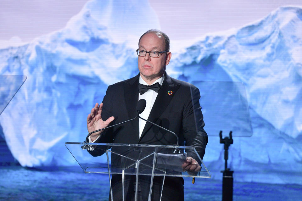 BEVERLY HILLS, CALIFORNIA - FEBRUARY 06:  Prince Albert II of Monaco attends 2020 Hollywood For The Global Ocean Gala Honoring HSH Prince Albert II Of Monaco at Palazzo di Amore on February 06, 2020 in Beverly Hills, California. (Photo by George Pimentel/WireImage)
