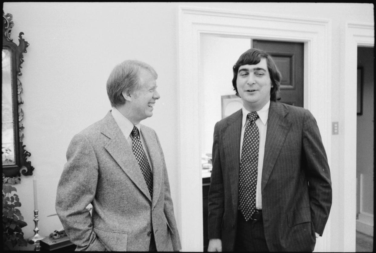 Patrick Caddell with Jimmy Carter