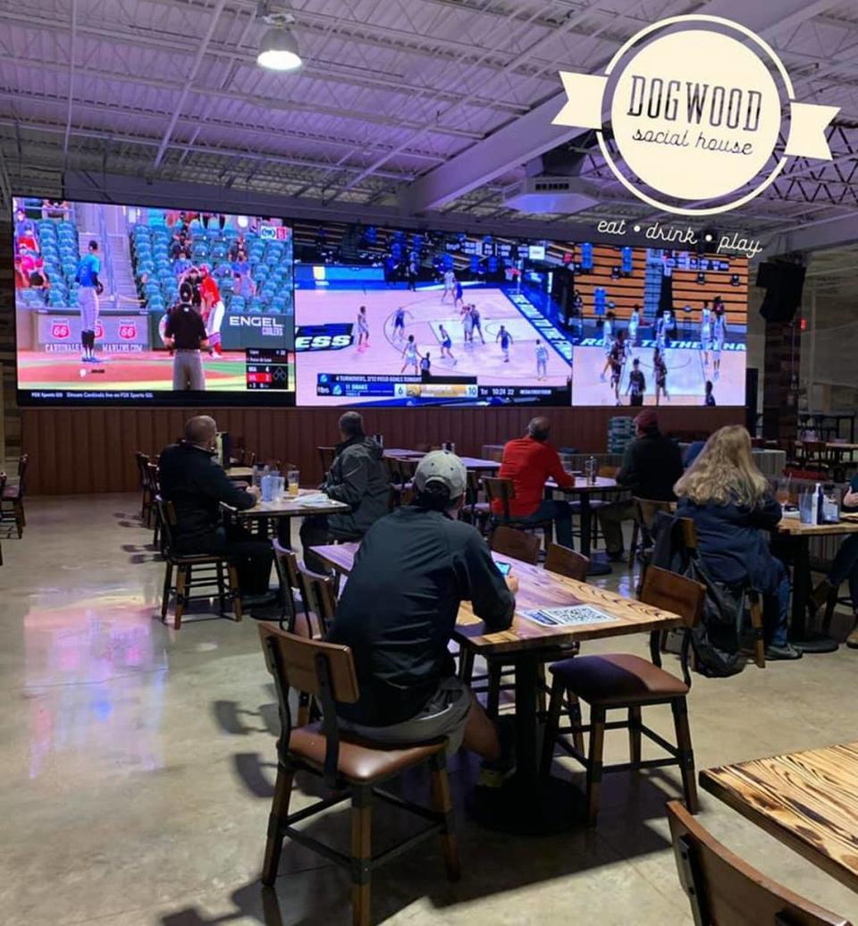 Plans to convert the old Gold’s Gym property into an entertainment complex for both families with young children and an adult attraction are moving forward in O’Fallon. The bar area at the Dogwood Social House will feature professional sports games on large screens, as well as special events like the Kentucky Derby, Super Bowl, and boxing matches.