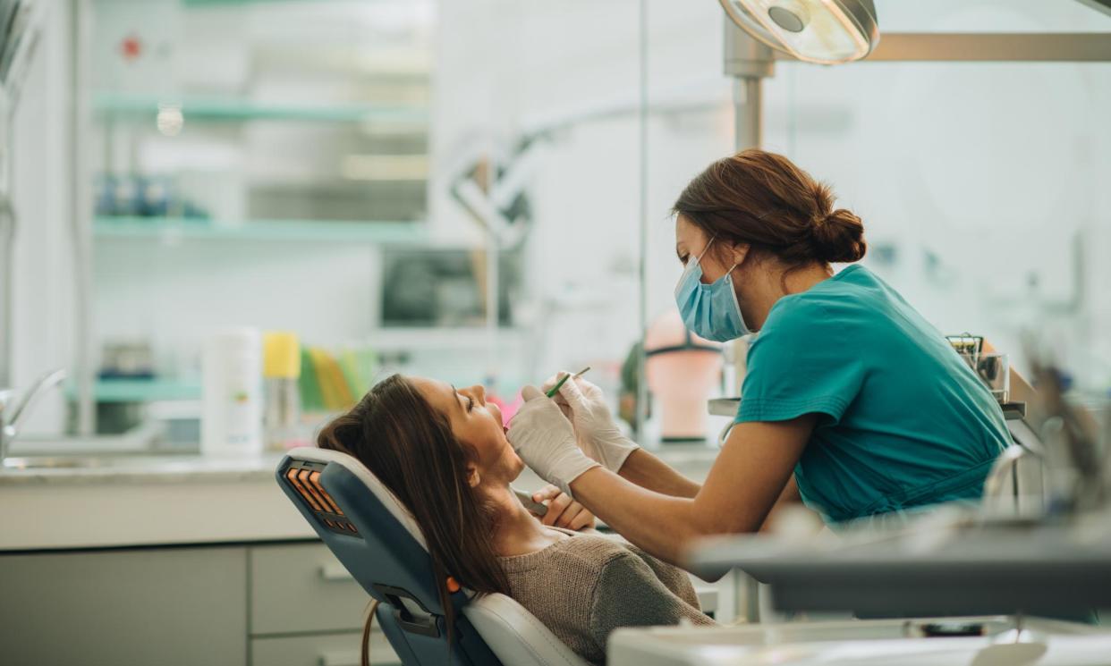 <span>About 397,000 Britons are at risk of developing the condition as a direct result of undergoing dental treatment because they have had a congenital heart condition or have previously been treated for a cardiac condition.</span><span>Photograph: skynesher/Getty Images</span>