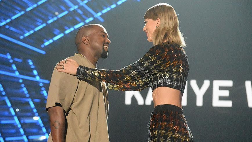 Taylor and Kanye. Photo: Getty Images.