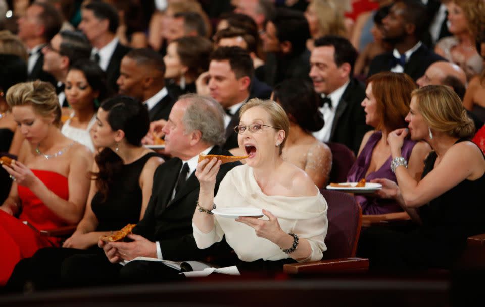 Ever wondered what the celebrities eat at the Oscars? Source: Getty