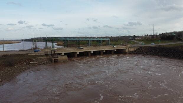 The causeway gates will be removed during the closure of the crossing. 