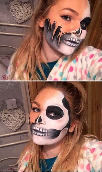 Schmelzende Gesichter: Halloween-Make-up-Trend