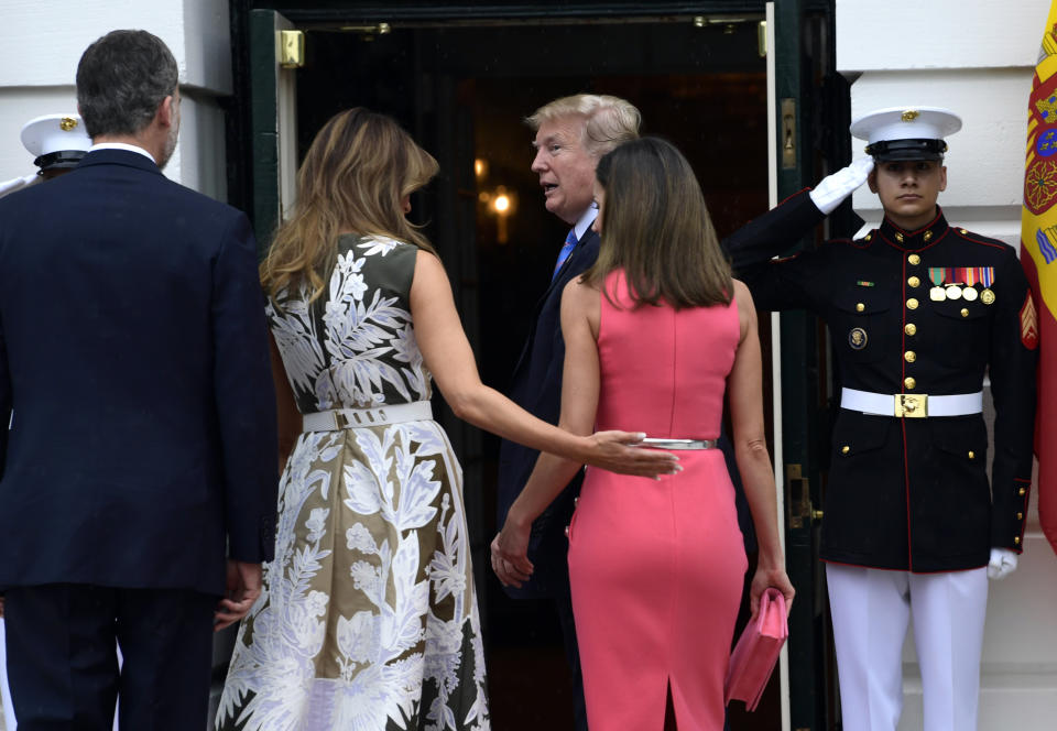 FOTOS: Así fue el encuentro de los Reyes de España con los Trump en la Casa Blanca