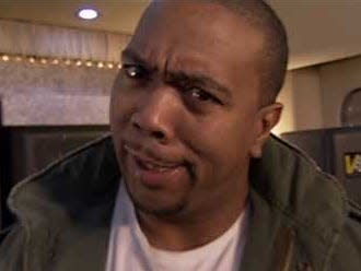 Timbaland in the video for "Give It To Me."