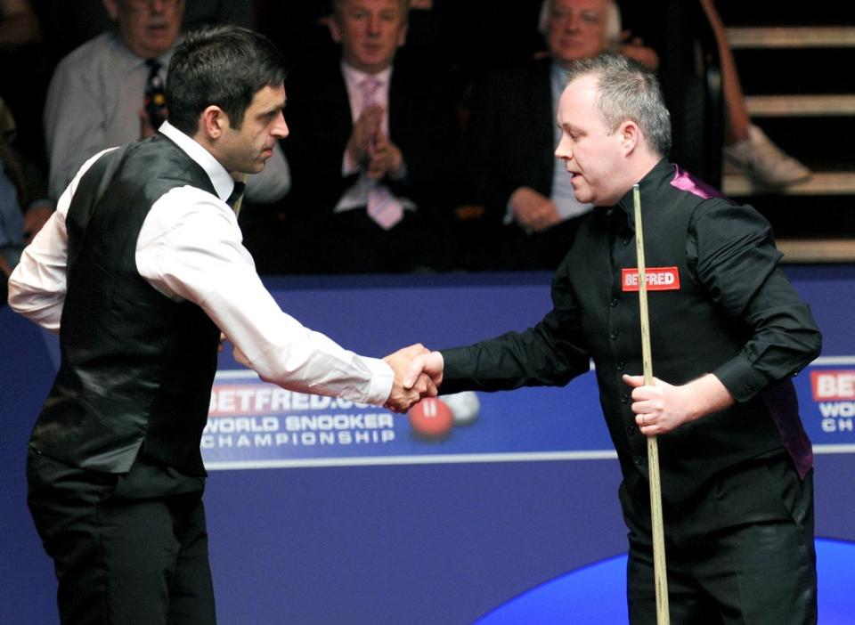 John Higgins (right) has hit out at Ronnie O’Sullivan’s comments (Nigel French/PA) (PA Archive)