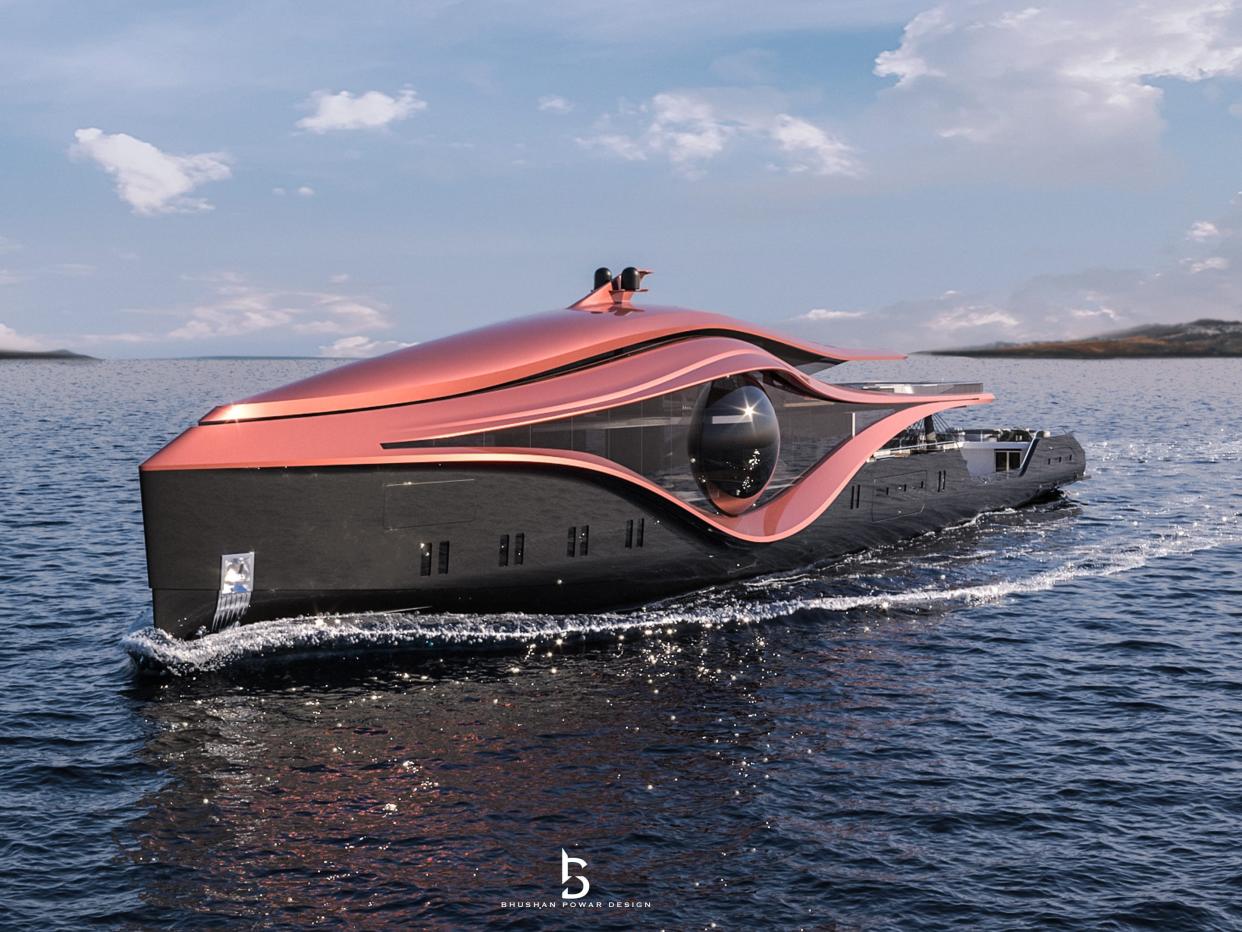 Bhusan Powar Design created a concept design for a 110-meter superyacht called Zion.